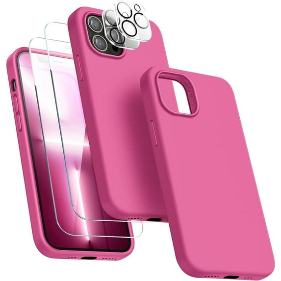 BU i11 Pro Max Silicone HotPink 2TGClear2Cam