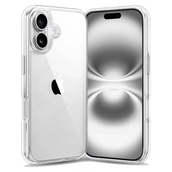Entronix Case Compatible with iPhone 17 - [Hard Back] Thick Clear