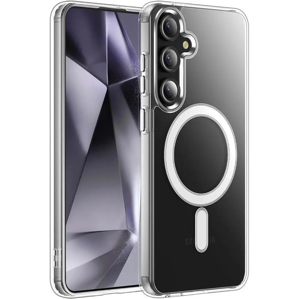 Entronix [Magnetic] Case Compatible with Galaxy S24 Plus - [Hard Back] Slim Clear - Entronix