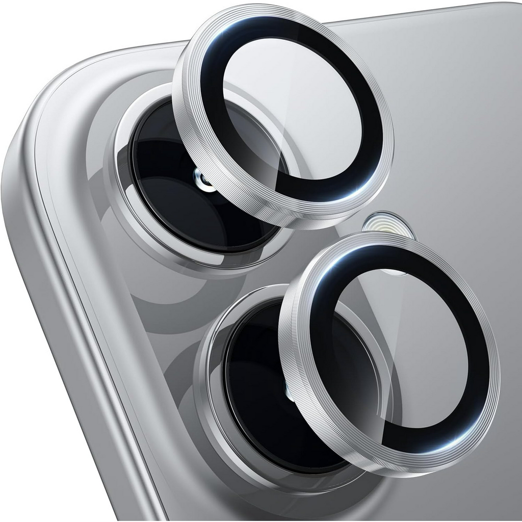 Entronix Camera Lens Protector Compatible with iPhone 16/16 Plus - Luxury Metal