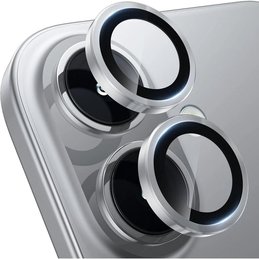 Entronix Camera Lens Protector Compatible with iPhone 16/16 Plus - Luxury Metal - Entronix