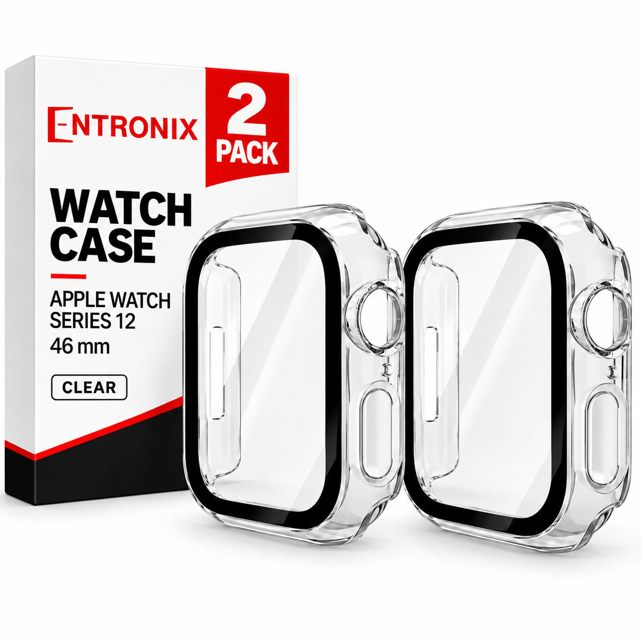 2PK Apple Watch Case 46MM S12 - Clear