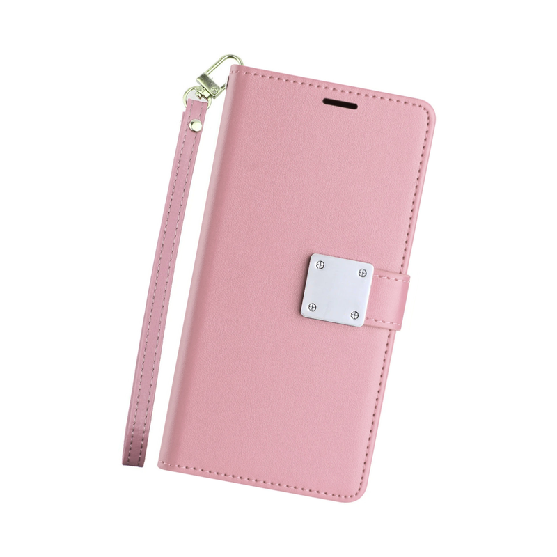 Entronix Case Compatible with iPhone 17 Pro - Foldable Leather Wallet, Card Holder & Lanyard