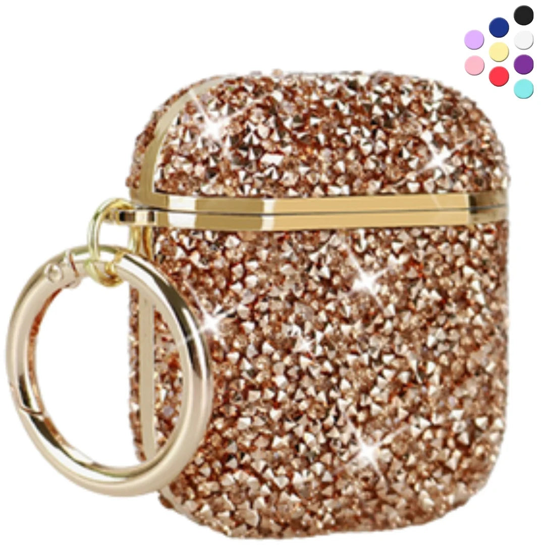 Entronix Case Compatible with AirPods 1st/2nd Gen - Luxury Diamonds Cover