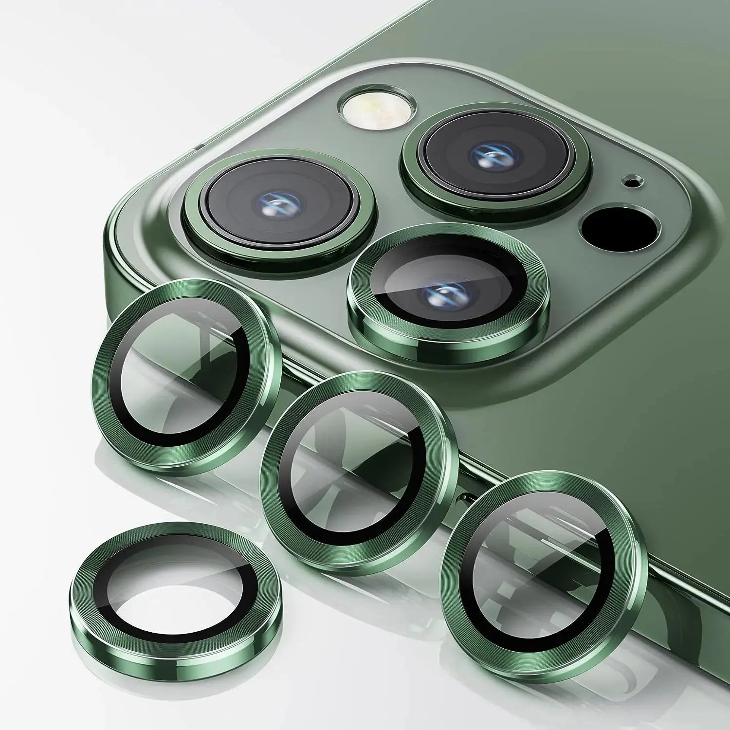 Entronix Camera Lens Protector Compatible with iPhone 14 Pro/14 Pro Max - Luxury Metal - Entronix