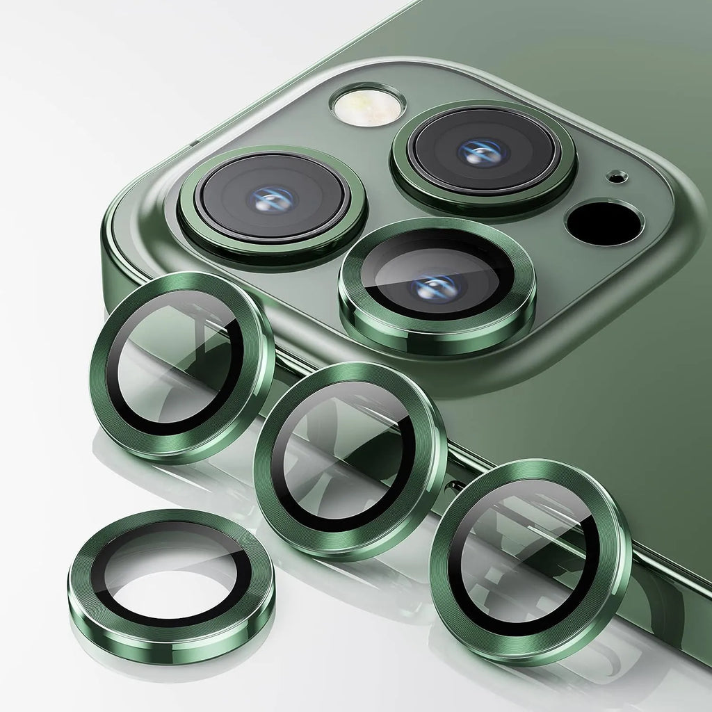 Entronix Camera Lens Protector Compatible with iPhone 14 Pro/14 Pro Max - Luxury Metal