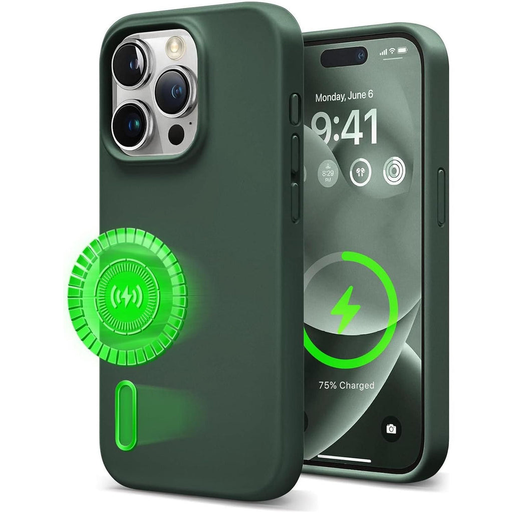 i14 Pro Max MS Silicone - Green
