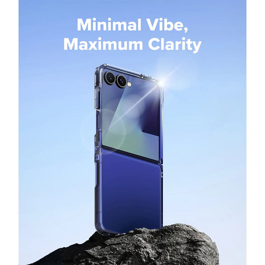 Entronix Case Compatible with Galaxy Z Flip 7 - [Hard Back] Clear Cover - Entronix