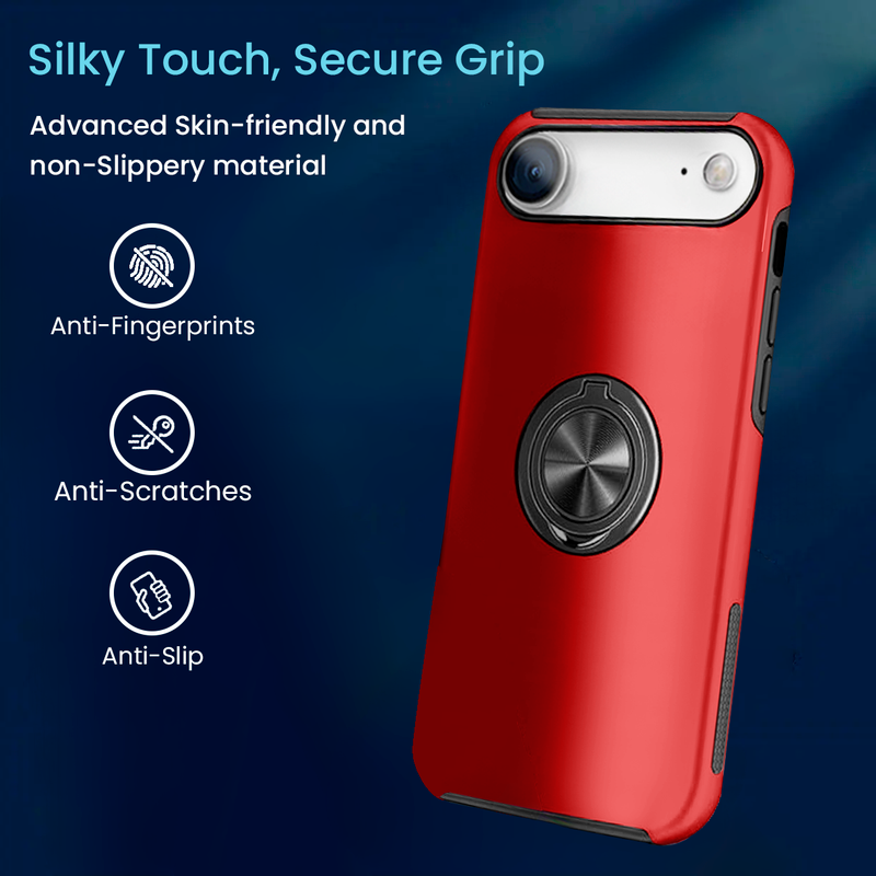 Entronix Case Compatible with iPhone 17 Air - 360º Circular Ring Gripstand - Entronix