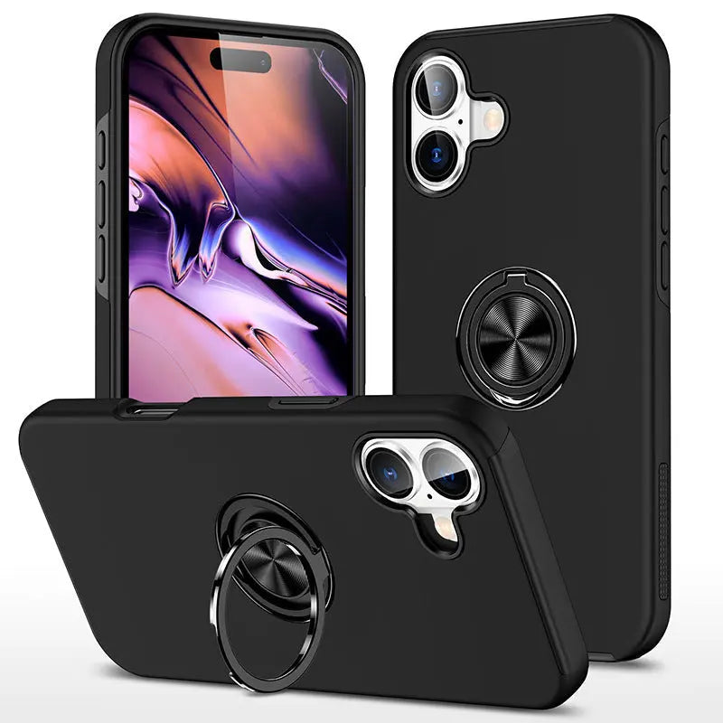 Entronix Apple iPhone 16 Case - 360º Circular Ring Holder, - Entro Retail