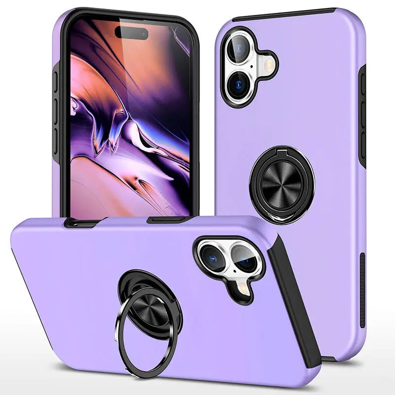 Entronix Apple iPhone 16 Case - 360º Circular Ring Holder, - Entro Retail