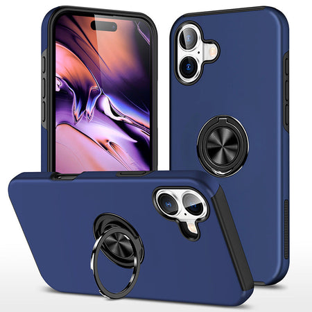 Entronix Apple iPhone 16 Case - 360º Circular Ring Holder, - Entro Retail
