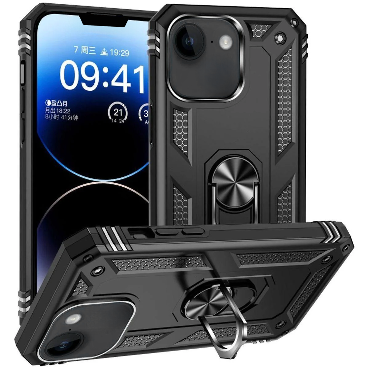 Entronix Case Compatible with iPhone 16E - Dual-Layer Guard Gripstand - Entronix
