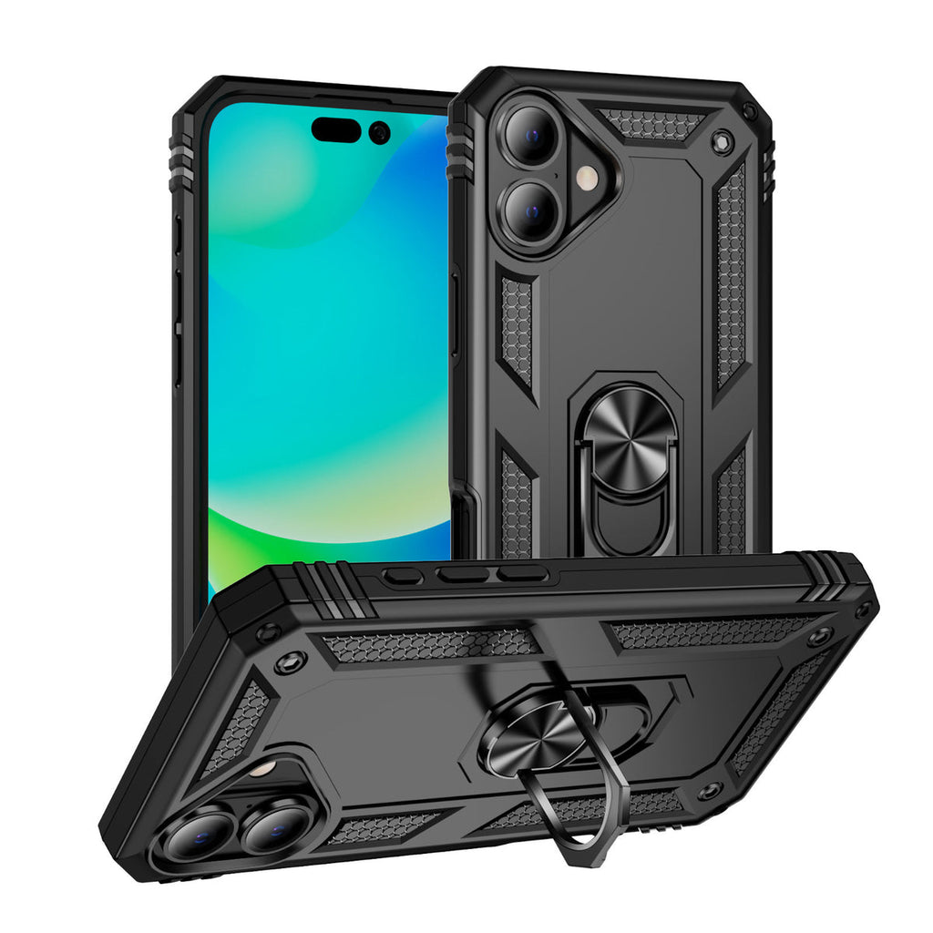 Entronix Apple iPhone 16 Plus Case - Guard Ring Holder, Dual Layer Protection - Entro Retail