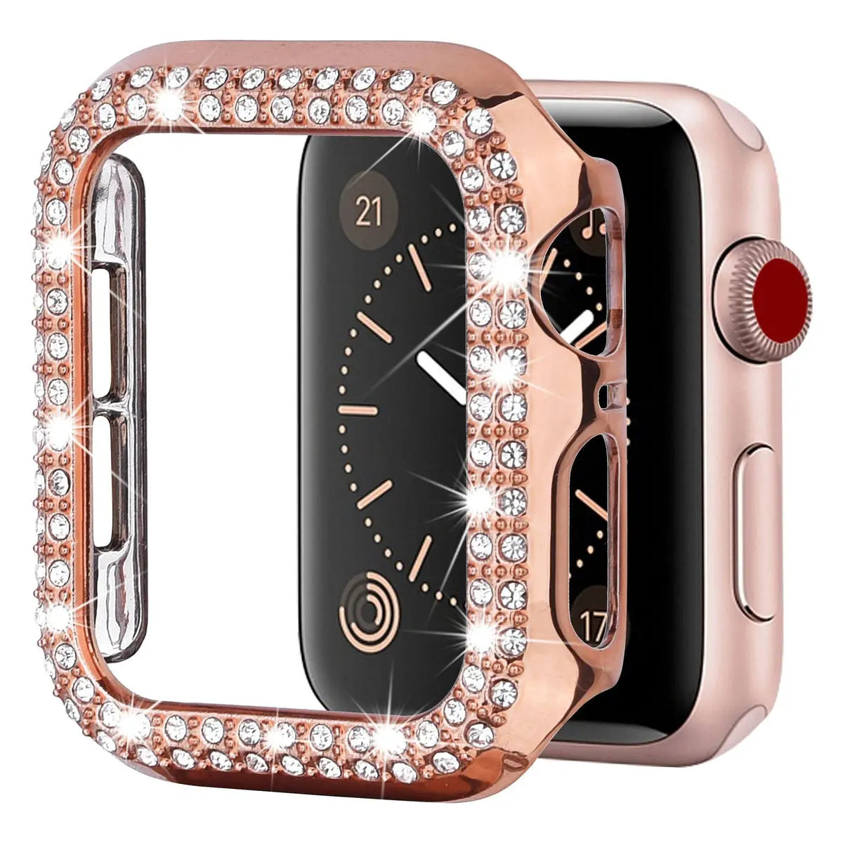 Diamond Apple Watch Case - 42mm - Rose Gold