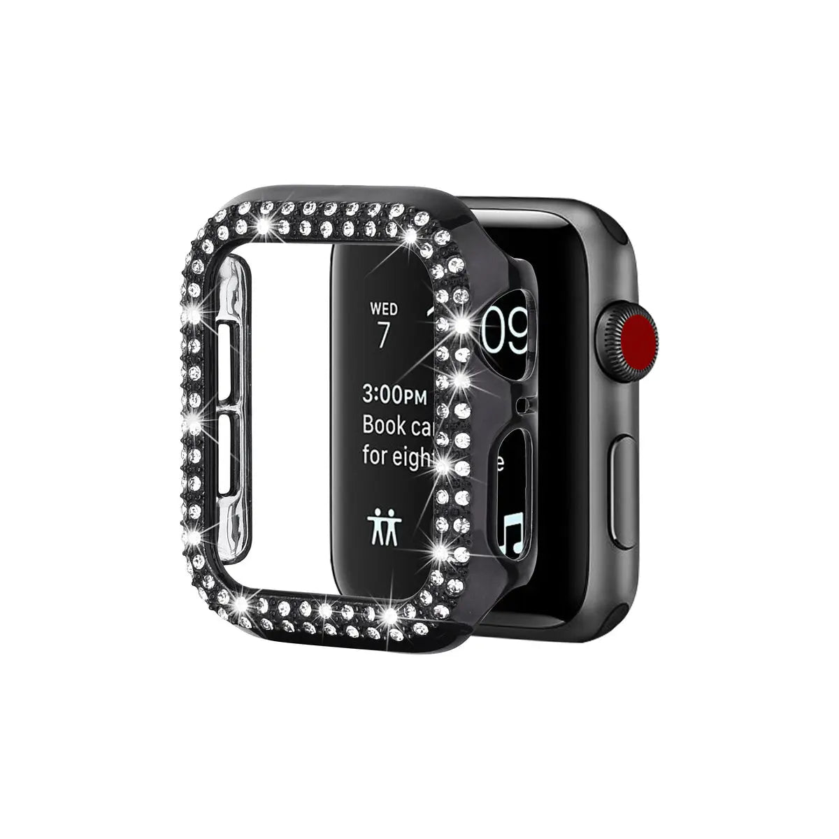Entronix Apple Watch Series 9/8/7, 41mm - Built-In Screen Protector & Rhinestone Diamonds, - Entronix