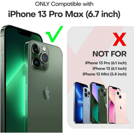 Entronix Heavy Duty Case for Apple iPhone 13 Pro Max - Triple Layer Bumper Cover, Protective Smartphone Accessories - Entronix
