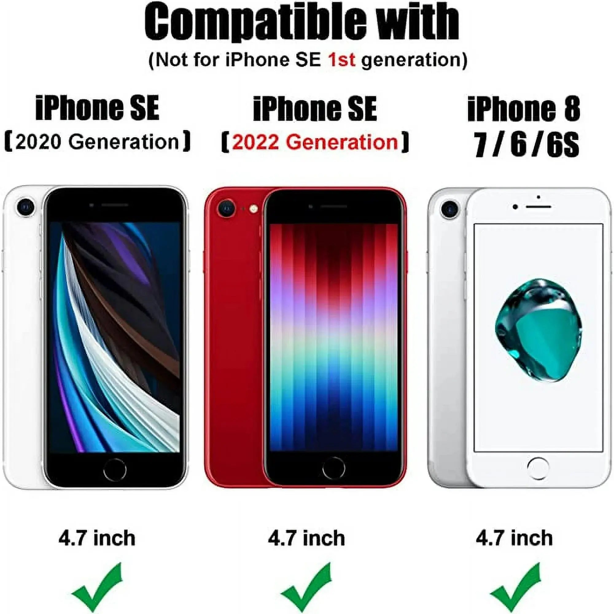 Entronix Heavy Duty Case for Apple iPhone 8 - Triple Layer Bumper Cover, Protective Smartphone Accessories - Entronix
