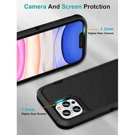 Entronix Heavy Duty Case for Apple iPhone 11 Pro - Triple Layer Bumper Cover, Protective Smartphone Accessories - Entronix