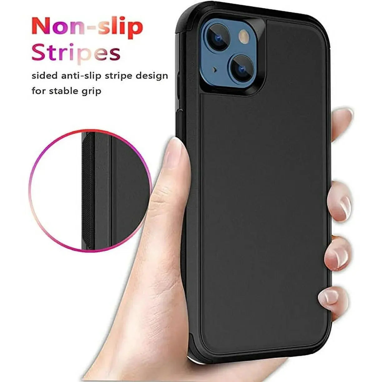 Entronix Heavy Duty Case for Apple iPhone 15 - Triple Layer Bumper Cover, Protective Smartphone Accessories - Entronix