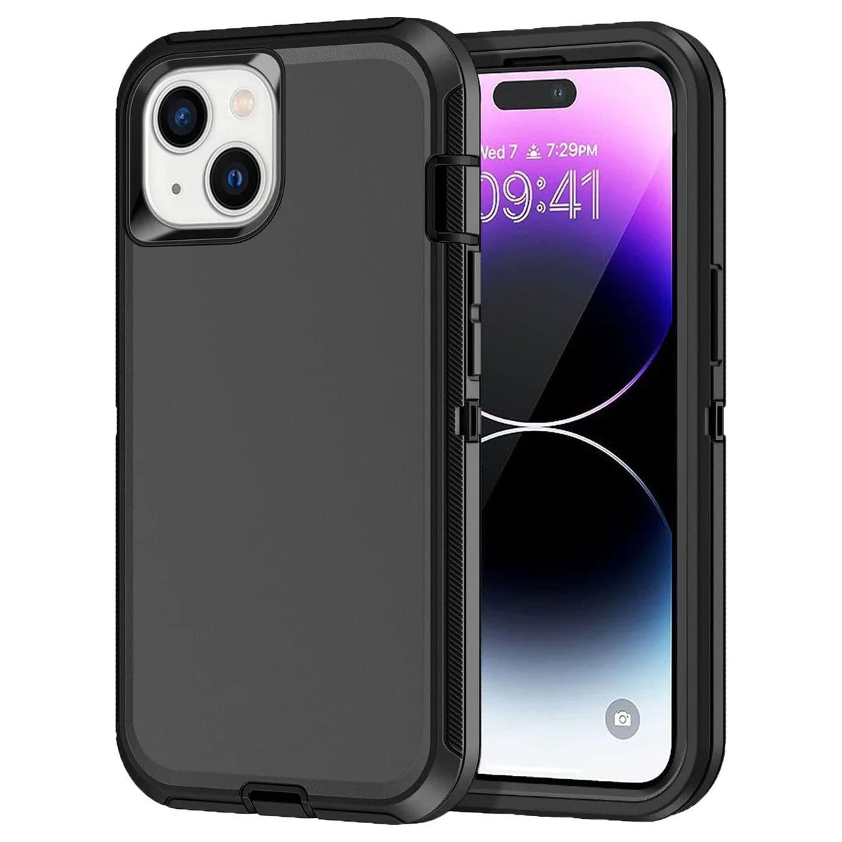 Entronix Heavy Duty Case for Apple iPhone 13 Mini - Triple Layer Bumper Cover, Protective Smartphone Accessories - Entronix