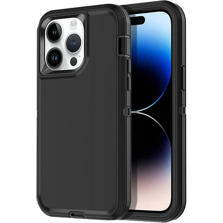Entronix Heavy Duty Case for Apple iPhone 14 Pro Max - Triple Layer Bumper Cover, Protective Smartphone Accessories - Entronix
