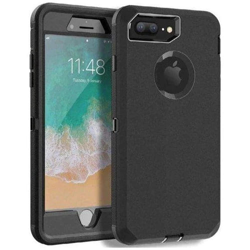 Entronix Heavy Duty Case for Apple iPhone 8 Plus - Triple Layer Bumper Cover, Protective Smartphone Accessories - Entronix