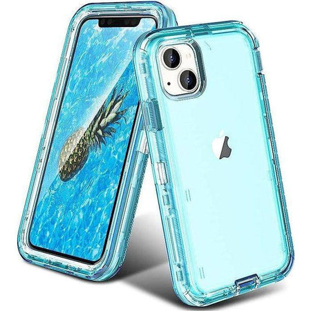 Entronix Heavy Duty Case for Apple iPhone 15 Plus - Triple Layer Bumper Clear Cover, Protective Smartphone Accessories - Entronix