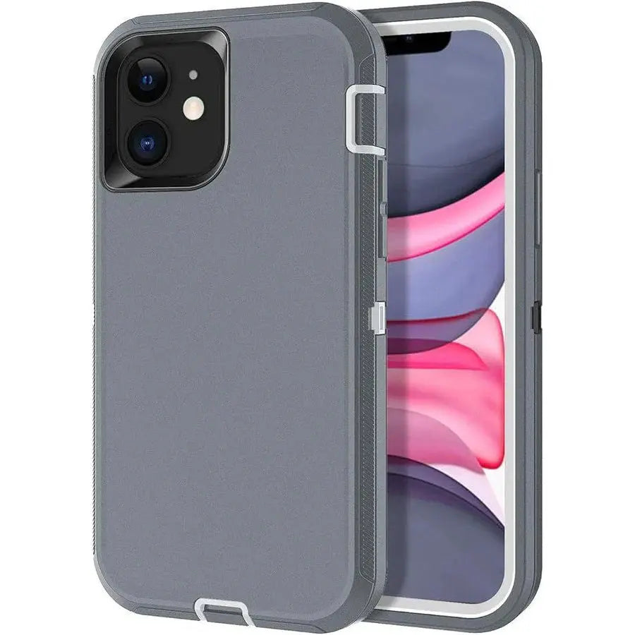 Entronix Heavy Duty Case for Apple iPhone 11 - Triple Layer Bumper Cover, Protective Smartphone Accessories - Entronix