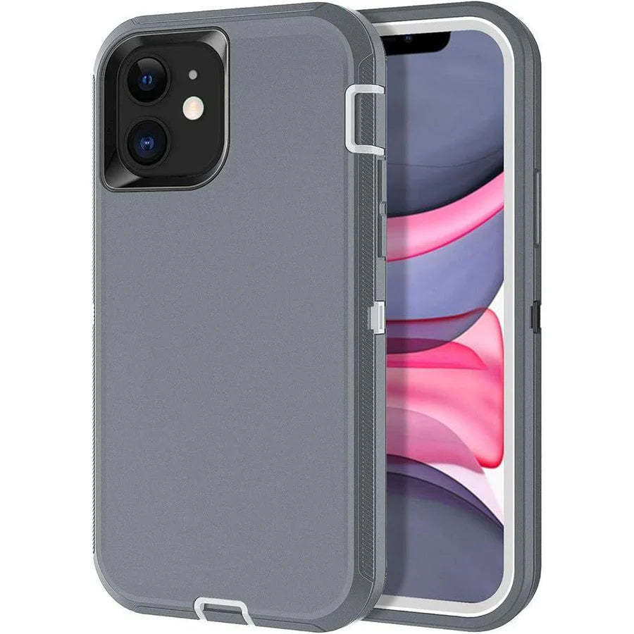 Entronix Heavy Duty Case for Apple iPhone 11 - Triple Layer Bumper Cover, Protective Smartphone Accessories - Entronix