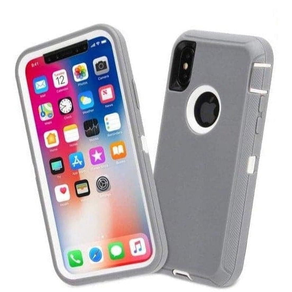Entronix Heavy Duty Case for Apple iPhone Xs - Triple Layer Bumper Cover, Protective Smartphone Accessories - Entronix