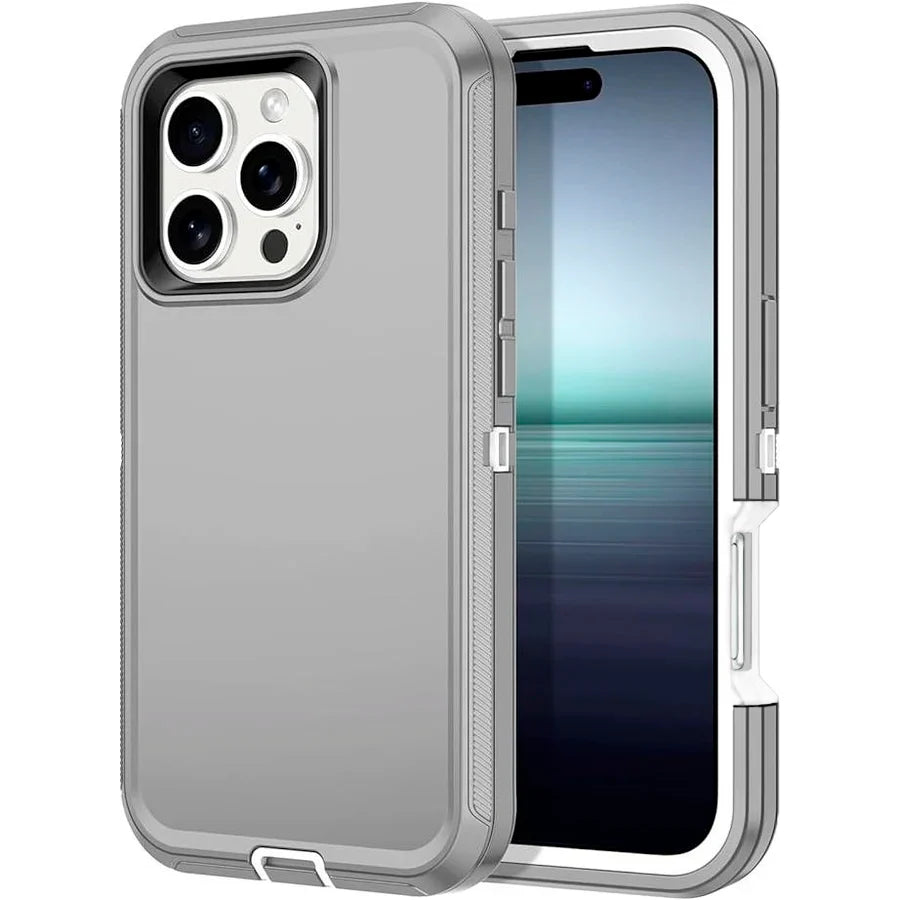 Entronix Heavy Duty Case for Apple iPhone 16 Pro - Triple Layer Bumper Cover, Protective Smartphone Accessories - Entronix
