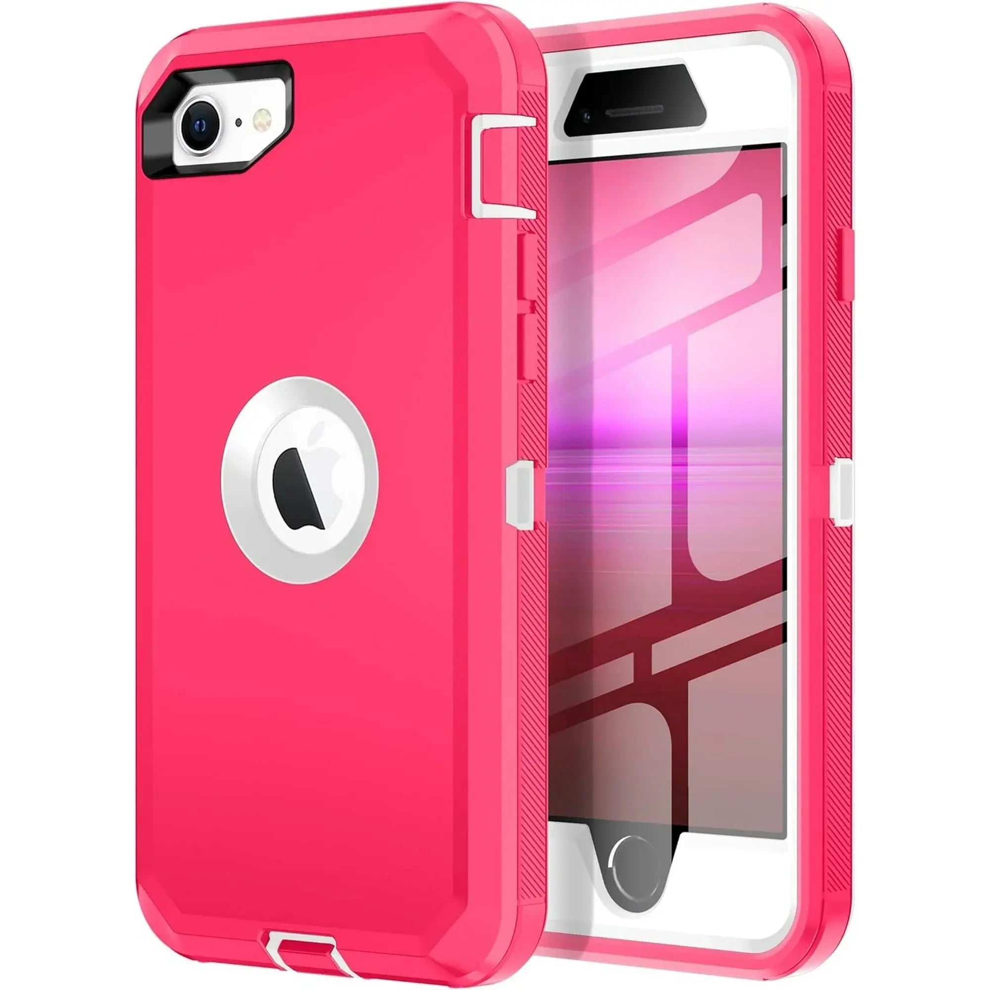 Entronix Heavy Duty Case for Apple iPhone 8 - Triple Layer Bumper Cover, Protective Smartphone Accessories - Entronix