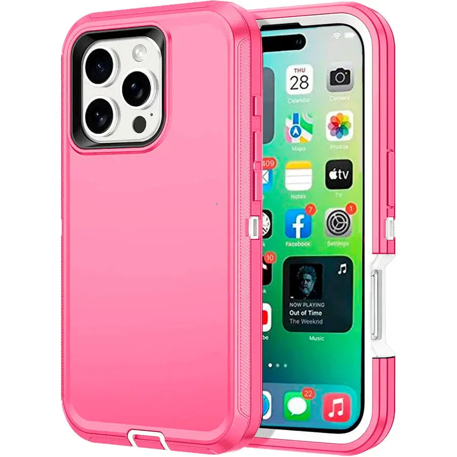 Entronix Heavy Duty Case for Apple iPhone 16 Pro - Triple Layer Bumper Cover, Protective Smartphone Accessories - Entronix