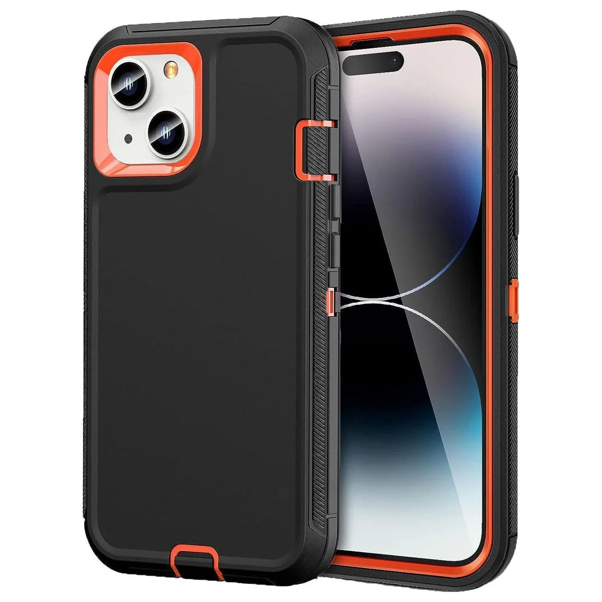 Entronix Heavy Duty Case for Apple iPhone 15 Plus - Triple Layer Bumper Cover, Protective Smartphone Accessories - Entronix