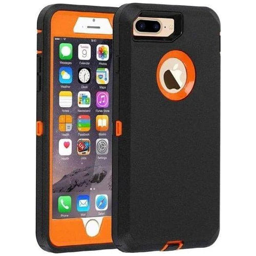 Entronix Heavy Duty Case for Apple iPhone 8 Plus - Triple Layer Bumper Cover, Protective Smartphone Accessories - Entronix