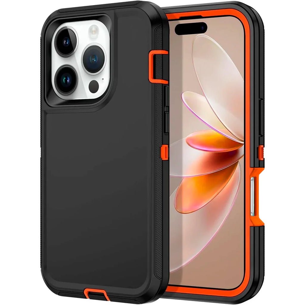 Entronix Heavy Duty Case for Apple iPhone 16 Pro - Triple Layer Bumper Cover, Protective Smartphone Accessories - Entronix