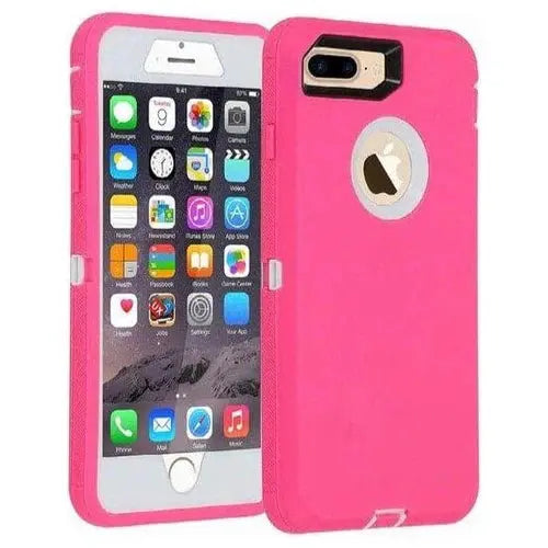 Entronix Heavy Duty Case for Apple iPhone 8 Plus - Triple Layer Bumper Cover, Protective Smartphone Accessories - Entronix