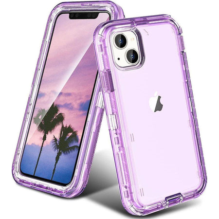 Entronix Heavy Duty Case for Apple iPhone 15 Plus - Triple Layer Bumper Clear Cover, Protective Smartphone Accessories - Entronix
