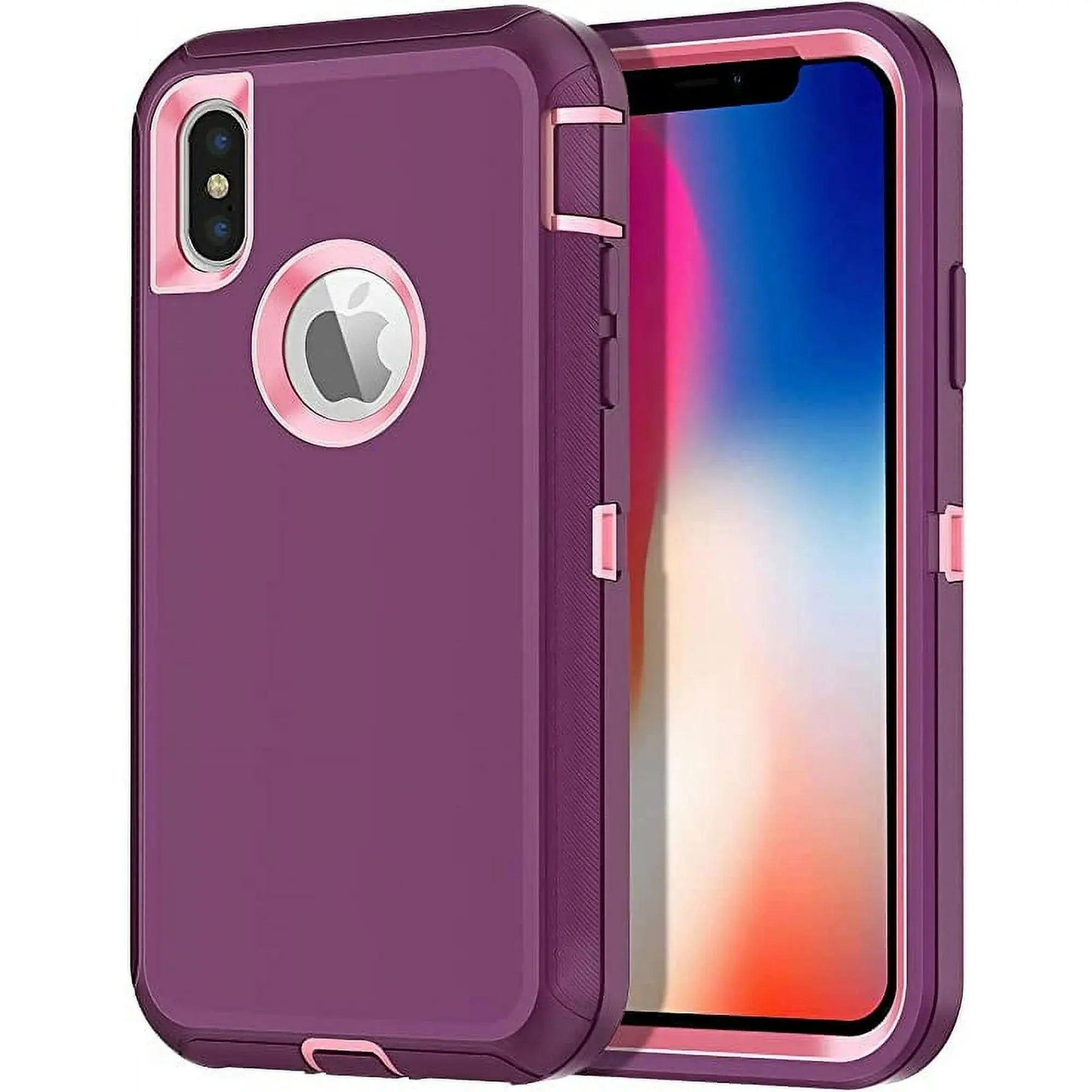 Entronix Heavy Duty Case for Apple iPhone Xs - Triple Layer Bumper Cover, Protective Smartphone Accessories - Entronix