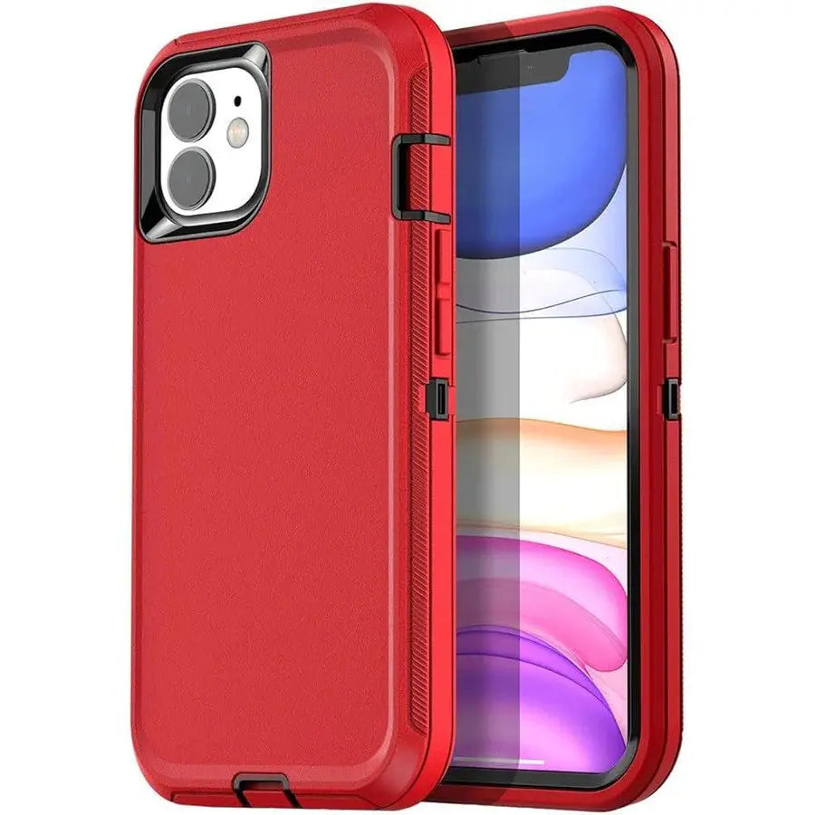 Entronix Heavy Duty Case for Apple iPhone 11 - Triple Layer Bumper Cover, Protective Smartphone Accessories - Entronix