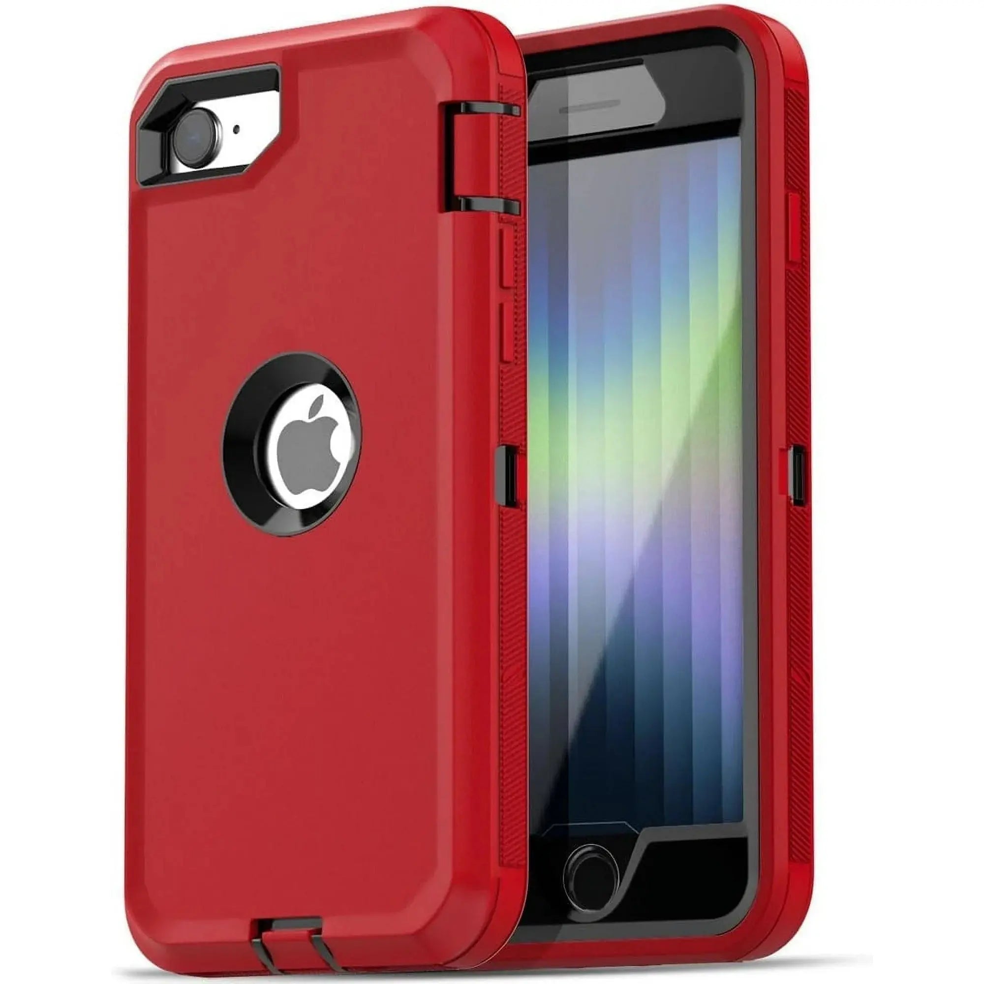 Entronix Heavy Duty Case for Apple iPhone 8 - Triple Layer Bumper Cover, Protective Smartphone Accessories - Entronix