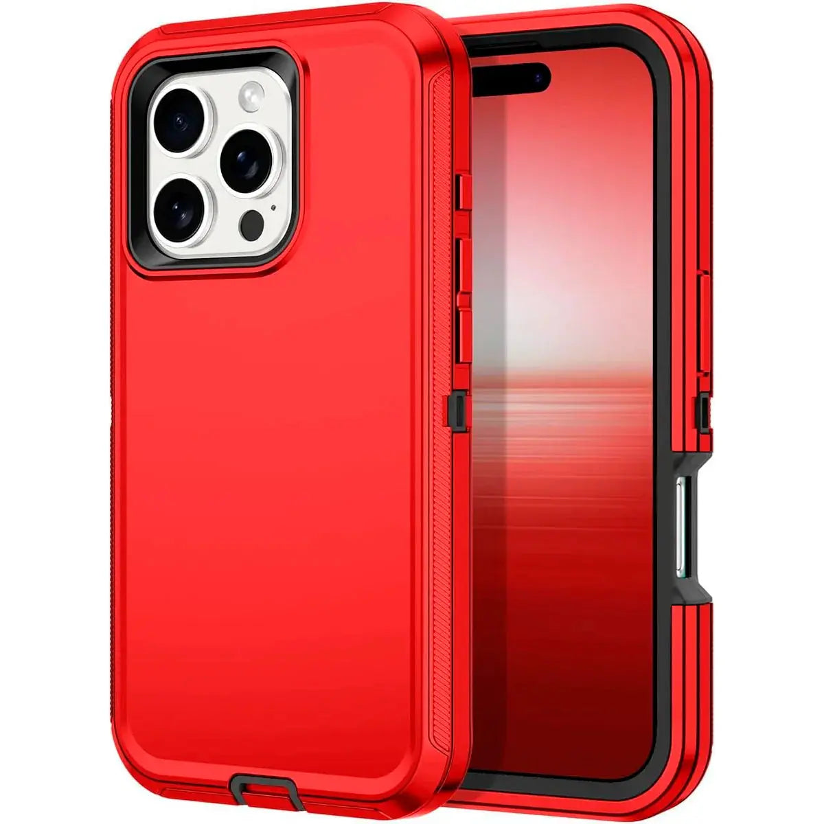 Entronix Heavy Duty Case for Apple iPhone 16 Pro - Triple Layer Bumper Cover, Protective Smartphone Accessories - Entronix