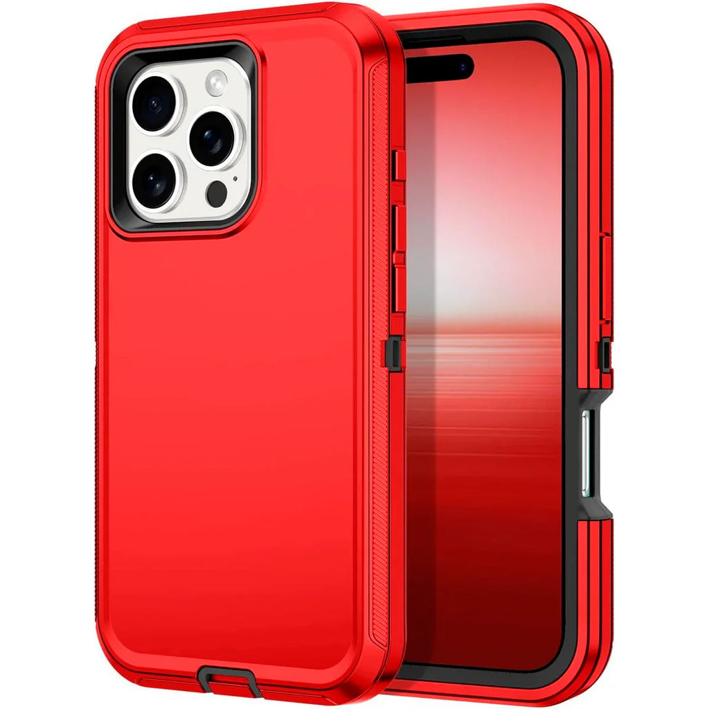 Entronix Heavy Duty Case for Apple iPhone 16 Pro - Triple Layer Bumper Cover, Protective Smartphone Accessories - Entronix