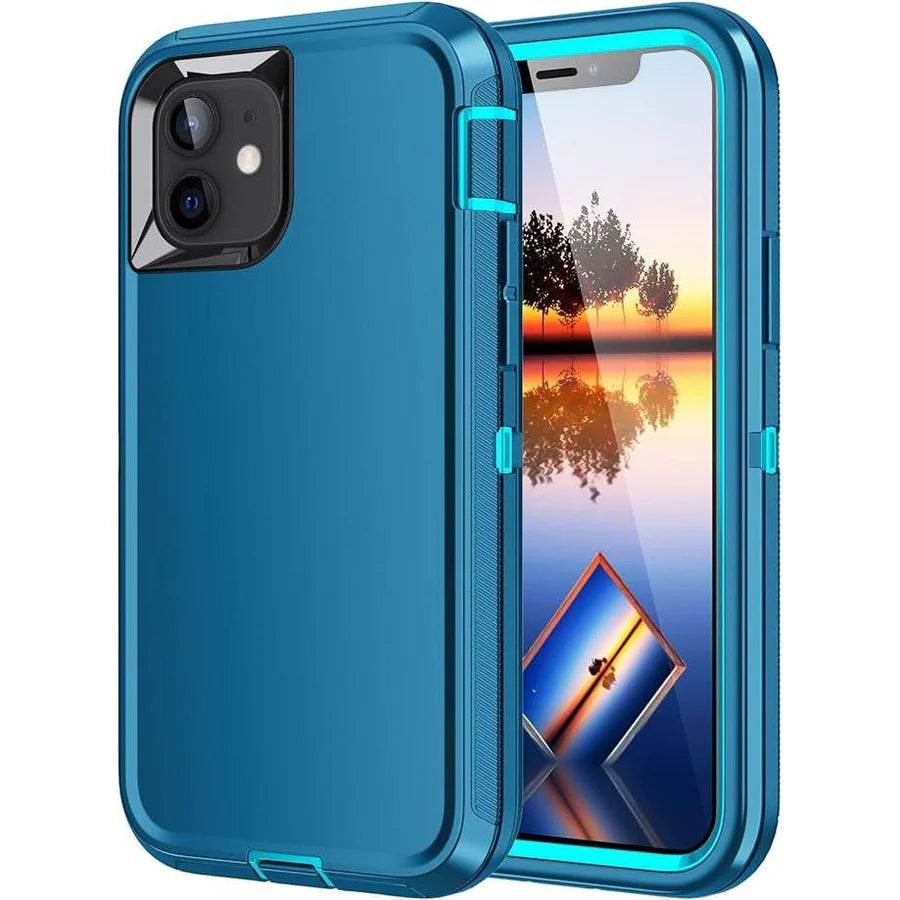 Entronix Heavy Duty Case for Apple iPhone 11 - Triple Layer Bumper Cover, Protective Smartphone Accessories - Entronix
