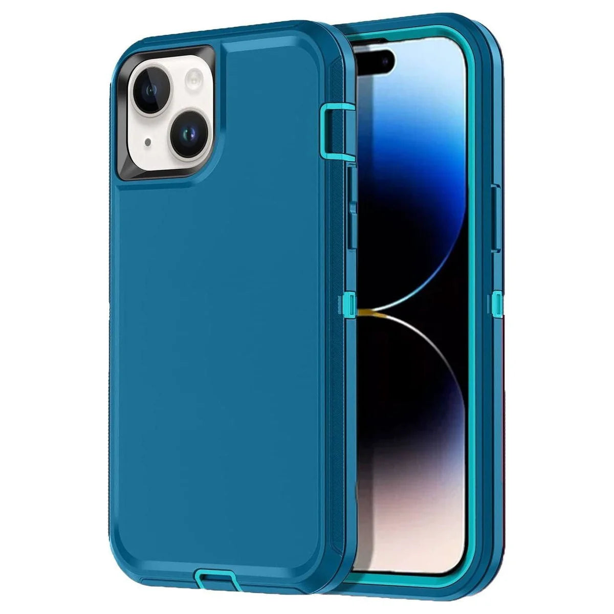 Entronix Heavy Duty Case for Apple iPhone 15 Plus - Triple Layer Bumper Cover, Protective Smartphone Accessories - Entronix