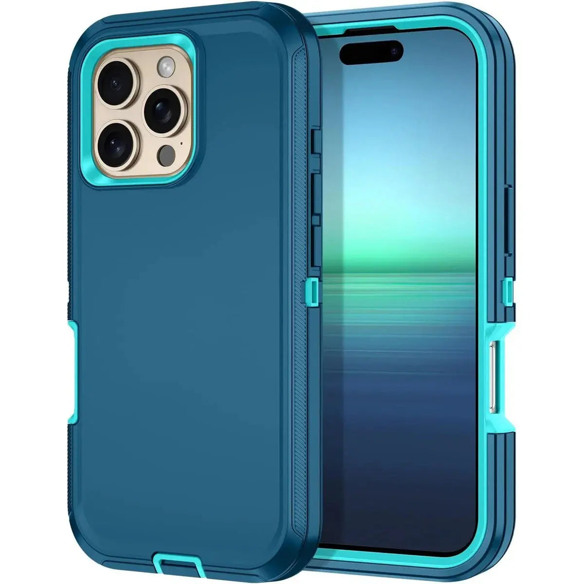 Entronix Heavy Duty Case for Apple iPhone 16 Pro - Triple Layer Bumper Cover, Protective Smartphone Accessories - Entronix