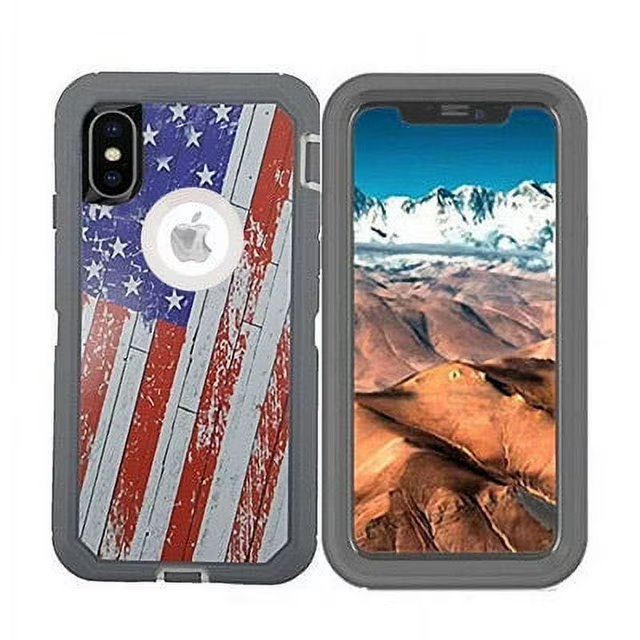 Entronix Heavy Duty Case for Apple iPhone Xs - Triple Layer Bumper Cover, Protective Smartphone Accessories - Entronix