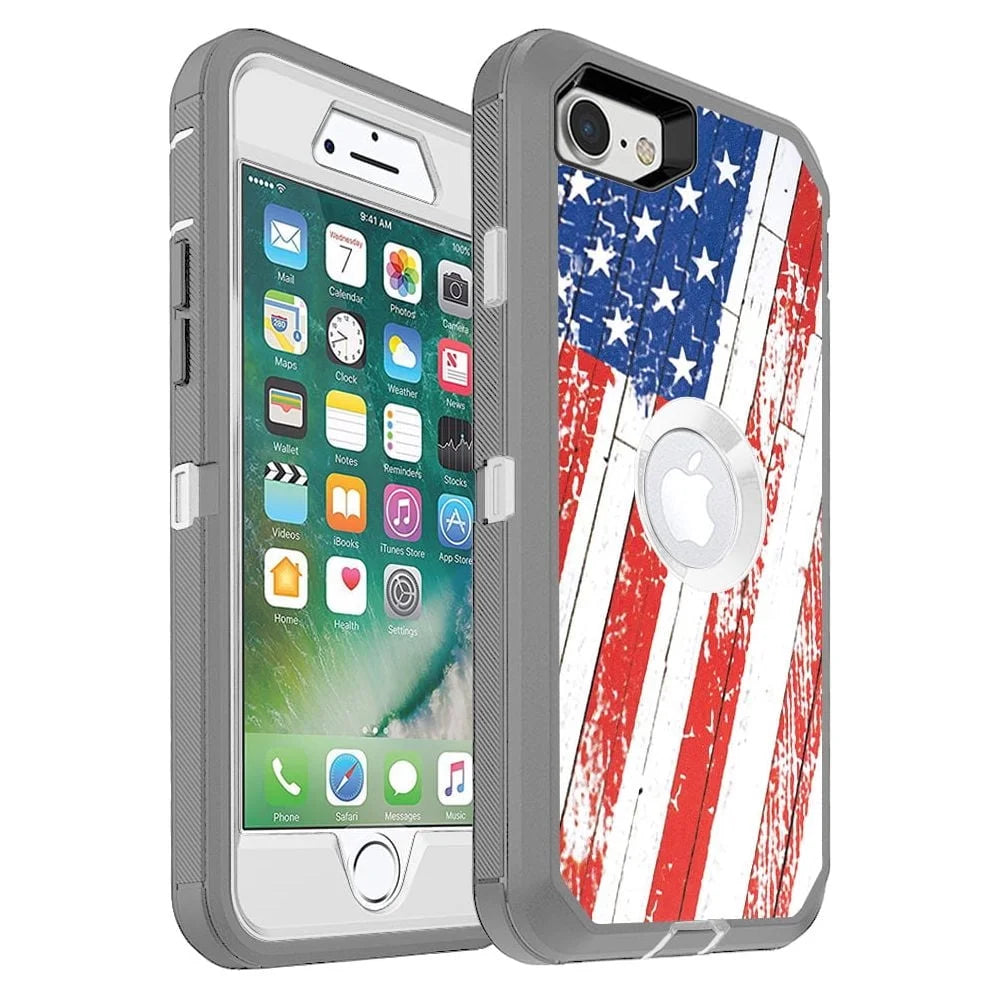 Entronix Heavy Duty Case for Apple iPhone 8 Plus - Triple Layer Bumper Cover, Protective Smartphone Accessories - Entronix