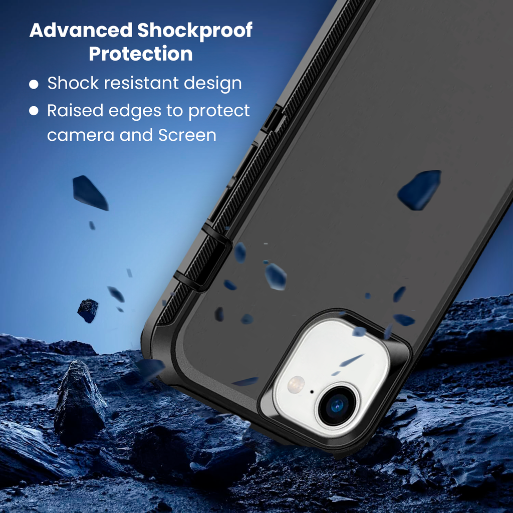 Entronix Case Compatible with iPhone 16E - Triple-Layer Heavy Duty Protection